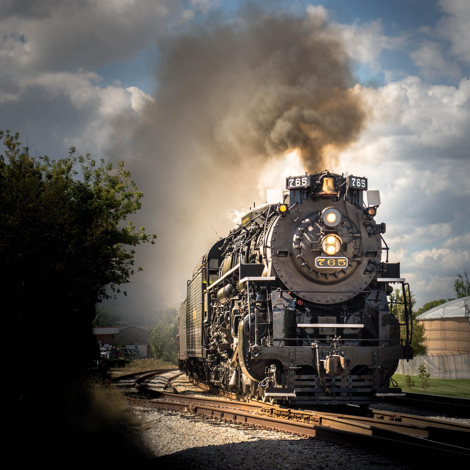 NKP 765 ran the Joliet Rocket excursions for a weekend between Joliet and Chicago along Metra's Rock Island District